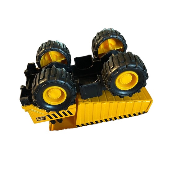 Vintage 1998 Soma Mighty Wheels 7''X 4.5” Die Cast Yellow Dump Truck Great Shape - Picture 11 of 13